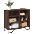 Miniatyrbilde 2 av 11: vidaXL Skjenk brun eik 91x35,5x74,5 cm konstruert tre