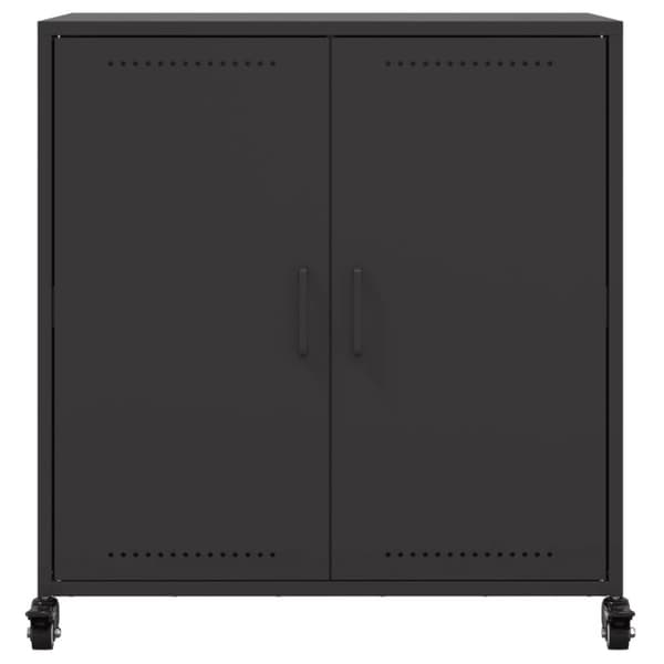 vidaXL Skjenk olivengrønn 68,5x39x72 cm stål