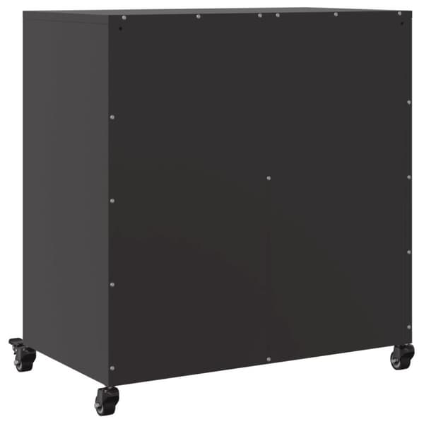 vidaXL Skjenk olivengrønn 68,5x39x72 cm stål