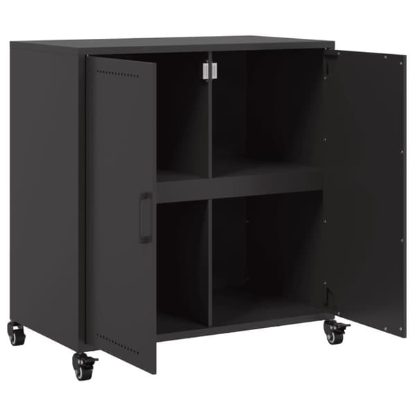 vidaXL Skjenk olivengrønn 68,5x39x72 cm stål