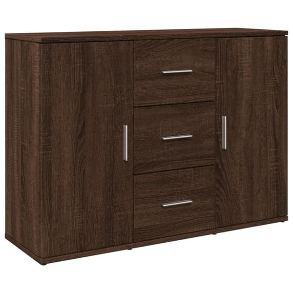vidaXL Senkki ruskea tammi 90,5x29,5x65 cm tekninen puu
