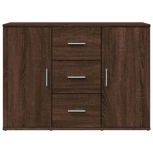 vidaXL Senkki ruskea tammi 90,5x29,5x65 cm tekninen puu