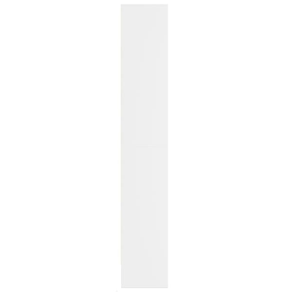 vidaXL Garderobe med LED hvit 69x32,5x200 cm konstruert tre