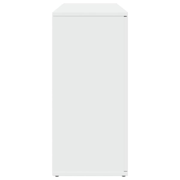 vidaXL Skjenk hvit 90,5x29,5x65 cm konstruert tre