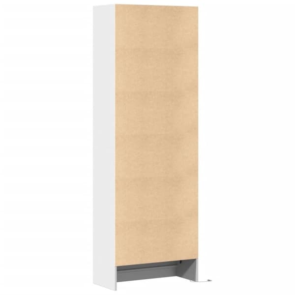 vidaXL skab med LED-lys 69x32,5x200 cm konstrueret træ hvid