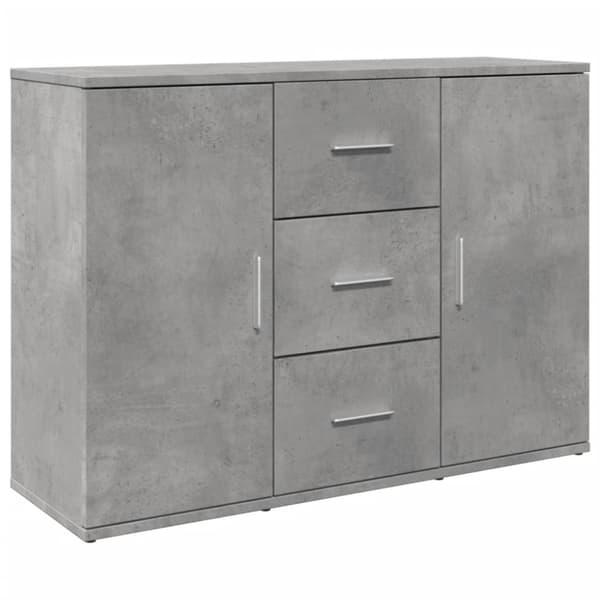 vidaXL Senkki betoninharmaa 90,5x29,5x65 cm tekninen puu