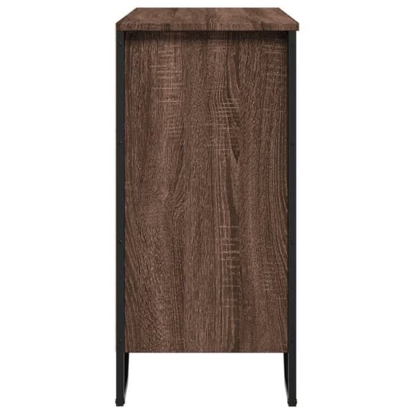 vidaXL Senkki ruskea tammi 78x35,5x74,5 cm tekninen puu