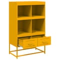Miniatyrbillede 9 af 11: vidaXL højskab 68x39x111,5 cm stål sennepsgul