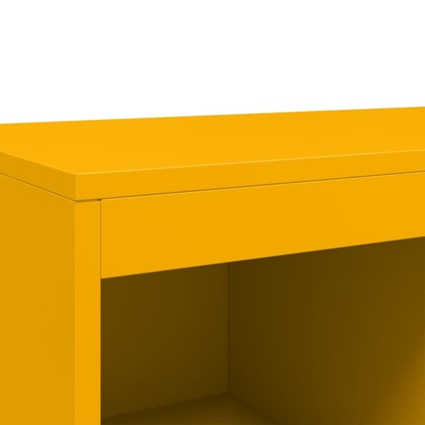 vidaXL højskab 68x39x111,5 cm stål sennepsgul