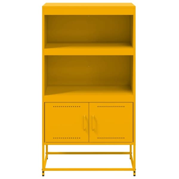 vidaXL Högskåp vit 68,5x38,5x107 cm stål