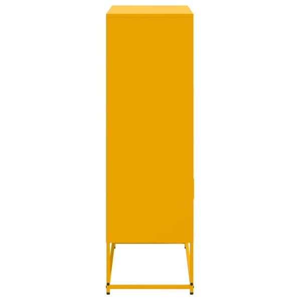 vidaXL Högskåp vit 68,5x38,5x107 cm stål