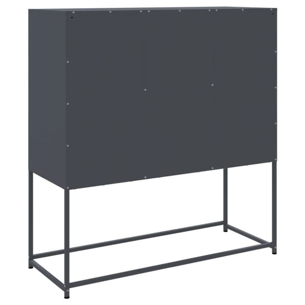 vidaXL Highboard antrasitt 100,5x39x107 cm stål