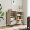 Miniatyrbilde 4 av 11: vidaXL Skjenk sonoma eik 91x35,5x74,5 cm konstruert tre