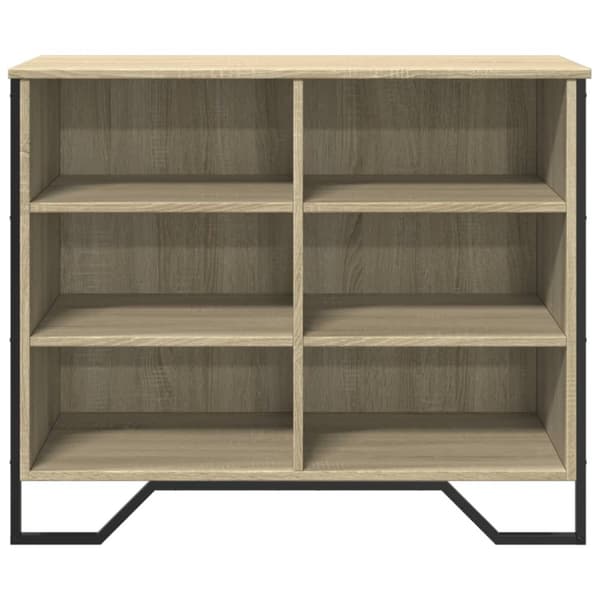 vidaXL Skjenk sonoma eik 91x35,5x74,5 cm konstruert tre