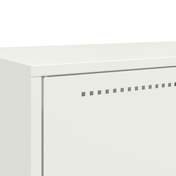 vidaXL Highboard hvit 68x39x111,5 cm stål