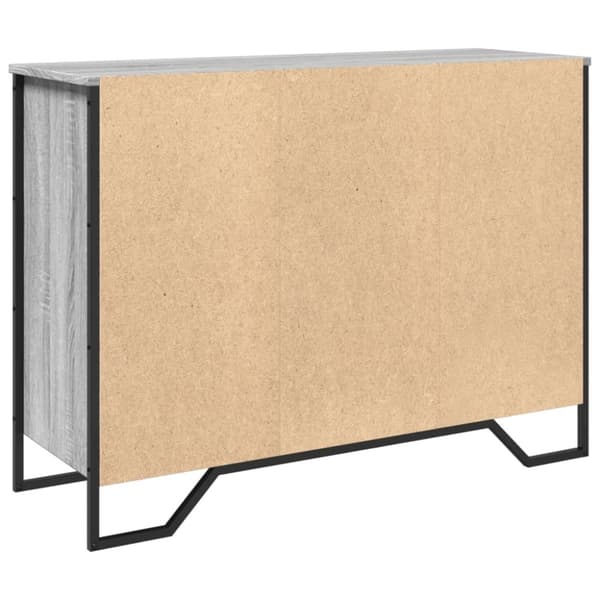 vidaXL Skjenk grå sonoma 101x35,5x74,5 cm konstruert tre