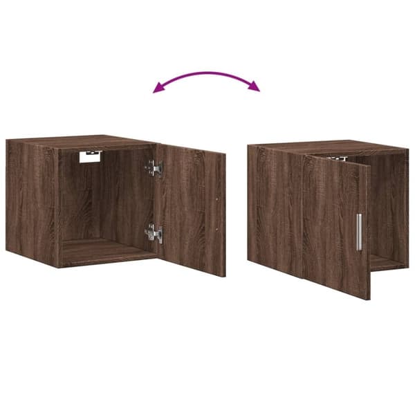 vidaXL Veggskap brun eik 40x42,5x40 cm konstruert tre