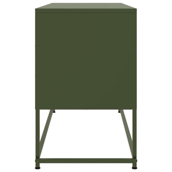 vidaXL Högskåp vit 36x39x107 cm stål