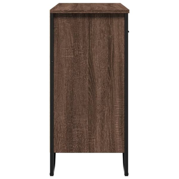 vidaXL skænk 79,5x35,5x74,5 cm konstrueret træ brun egetræsfarve