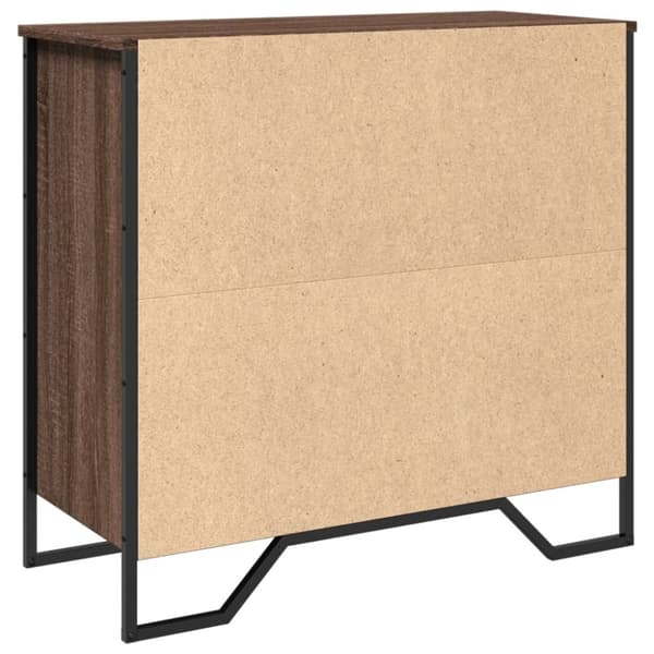 vidaXL skænk 79,5x35,5x74,5 cm konstrueret træ brun egetræsfarve