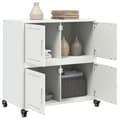 Miniatyrbillede 6 af 11: vidaXL skab 68x39x72 cm stål hvid