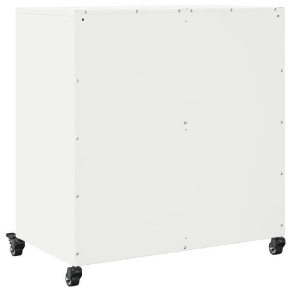 vidaXL skab 68x39x72 cm stål hvid