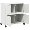 Miniatyrbillede 10 af 11: vidaXL skab 68x39x72 cm stål hvid