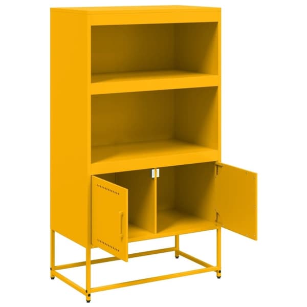 vidaXL skab 68,5x38,5x107 cm stål hvid
