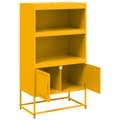 Miniatyrbillede 10 af 11: vidaXL skab 68,5x38,5x107 cm stål hvid