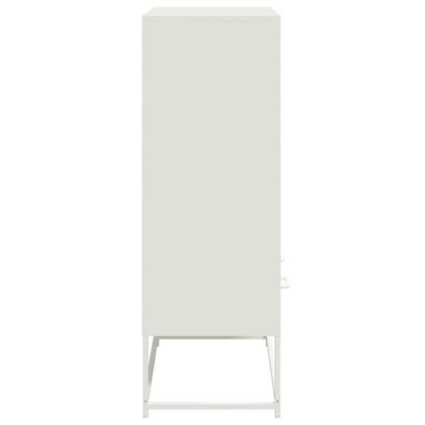 vidaXL Kaappi valkoinen 68x39x111,5 cm teräs