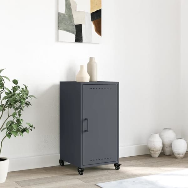 vidaXL skab 36x39x72 cm stål antracitgrå