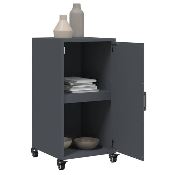 vidaXL skab 36x39x72 cm stål antracitgrå