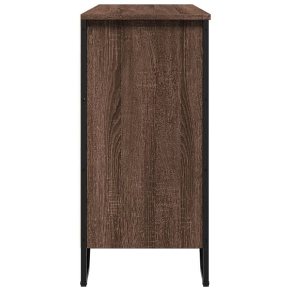 vidaXL Senkki ruskea tammi 101x35,5x74,5 cm tekninen puu