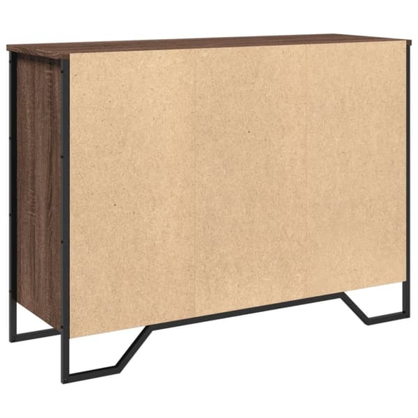 vidaXL Senkki ruskea tammi 101x35,5x74,5 cm tekninen puu
