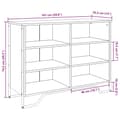 Pikkukuva 10 / 11: vidaXL Senkki ruskea tammi 101x35,5x74,5 cm tekninen puu