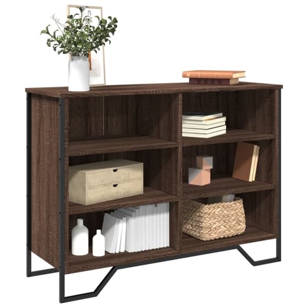 vidaXL Senkki ruskea tammi 101x35,5x74,5 cm tekninen puu