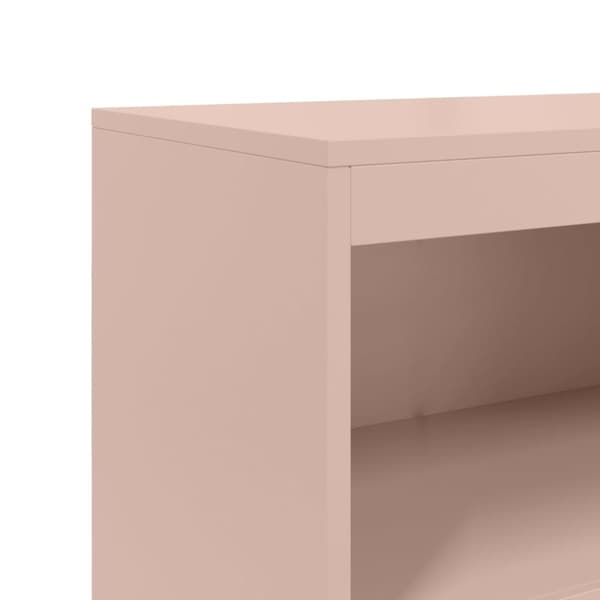 vidaXL Highboard sennepsgul 68,5x38,5x107 cm stål