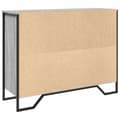 Miniatyrbilde 8 av 11: vidaXL Skjenk grå sonoma 97x32,5x74,5 cm konstruert tre