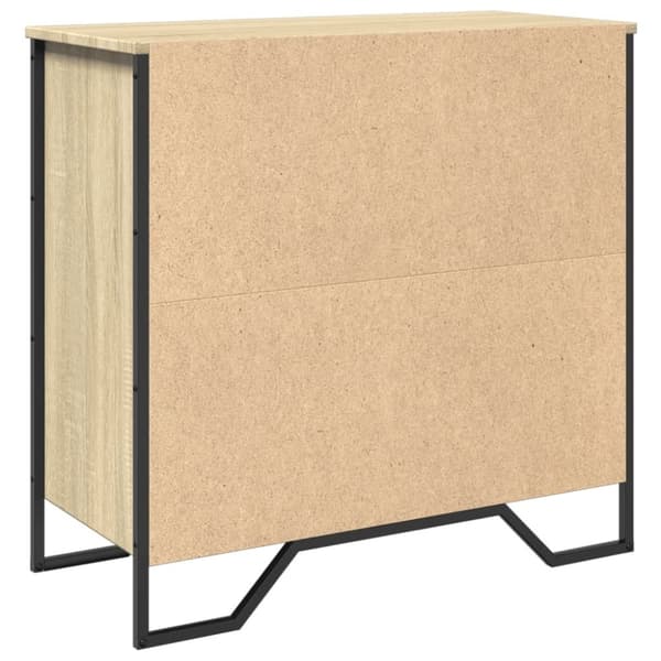 vidaXL Skjenk sonoma eik 78x35,5x74,5 cm konstruert tre