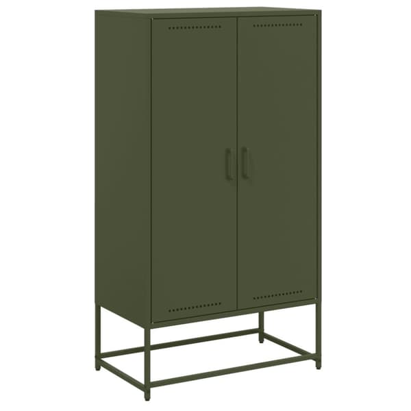 vidaXL skab 68,5x38,5x123,5 cm stål hvid