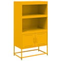 Miniatyrbillede 3 af 11: vidaXL skab 68,5x38,5x123,5 cm stål sennepsgul
