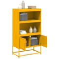 Miniatyrbillede 6 af 11: vidaXL skab 68,5x38,5x123,5 cm stål sennepsgul