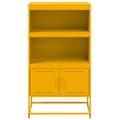 Miniatyrbillede 7 af 11: vidaXL skab 68,5x38,5x123,5 cm stål sennepsgul