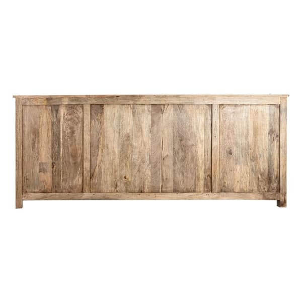 Sivupöytä DKD Home Decor Valkoinen Luonnollinen Vaaleanruskea Mangopuu 210 x 40 x 82 cm