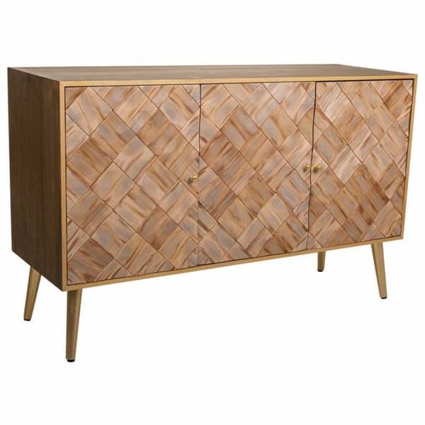 Sivupöytä Alexandra House Living Ruskea Paolownia wood 41 x 71 x 120 cm