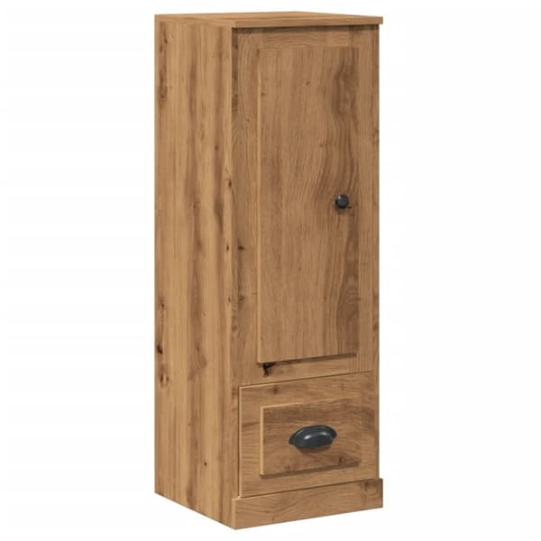 vidaXL skænk 36x35,5x103,5 cm konstrueret træ egetræslook