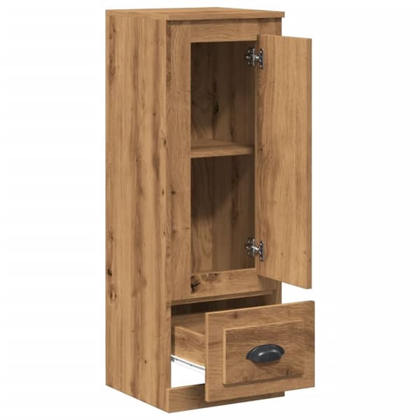 vidaXL Högskåp ek 36x35,5x103,5 cm konstruerat trä
