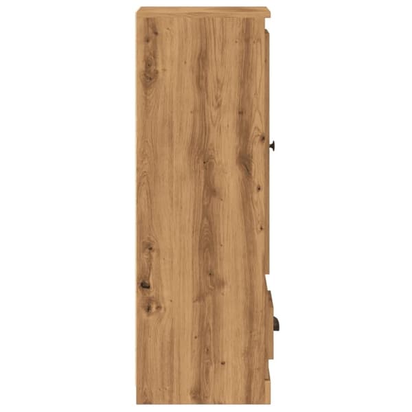 vidaXL Högskåp ek 36x35,5x103,5 cm konstruerat trä