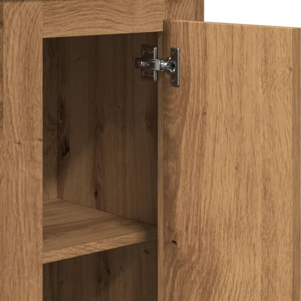 vidaXL Högskåp ek 36x35,5x103,5 cm konstruerat trä