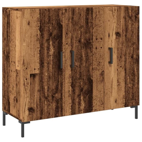 vidaXL Skjenk gammelt tre 90x34x80 cm konstruert tre